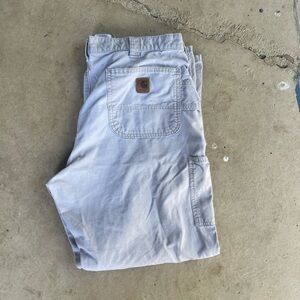 Carhartt Tan Work Pants Dungaree Fit